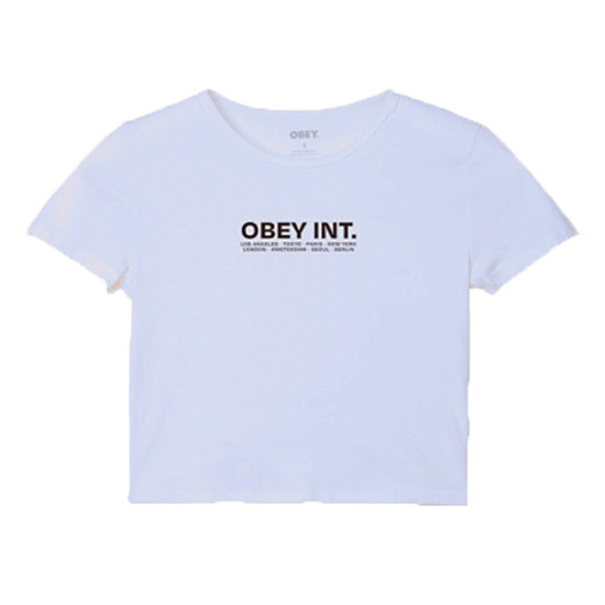 Obey Γυναικεία κοντομάνικη μπλούζα Int. Cropped Fitted T-Shirt